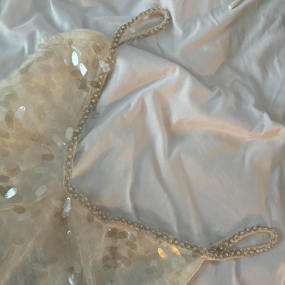 White Sequin Mini Dress from Boutique - Picture 4 of 6